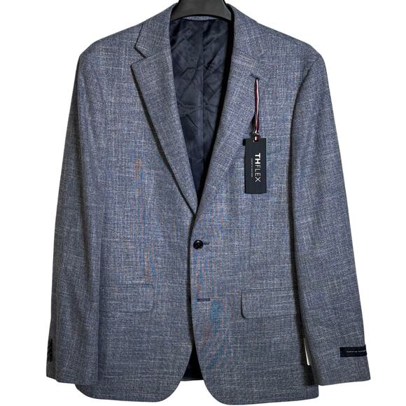 Tommy Hilfiger Men's Modern-Fit Sport Coat Blue 40R $295